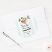 可愛いぶら下がったスロッのまわりにスの水彩蝋燭/石鹸 ラウンドシール (封筒)