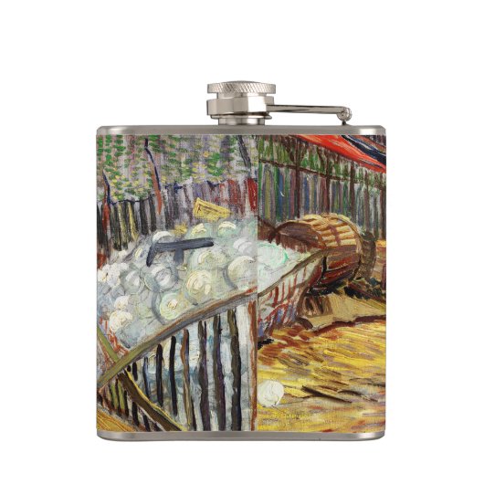 可愛いよくはしゃぐふわふわのかわいい子猫 フラスク (裏面)