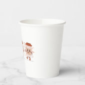 可愛いよくはしゃぐコーヒー漫画 紙コップ (左)