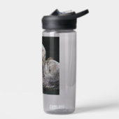 可愛いよくはしゃぐ海のカワウソ写真 ウォーターボトル (左面)