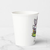 可愛いよくはしゃぐ狼の赤ちゃんシャワー 紙コップ (右)