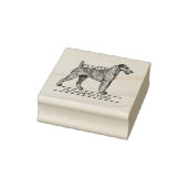 可愛いアイリッシュテリアードッグヴィンテージライブラリーEx Libris ラバースタンプ (スタンプ)