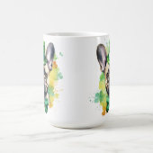 可愛いアイリッシュフランスの服のブルドッグ コーヒーマグカップ (中央)