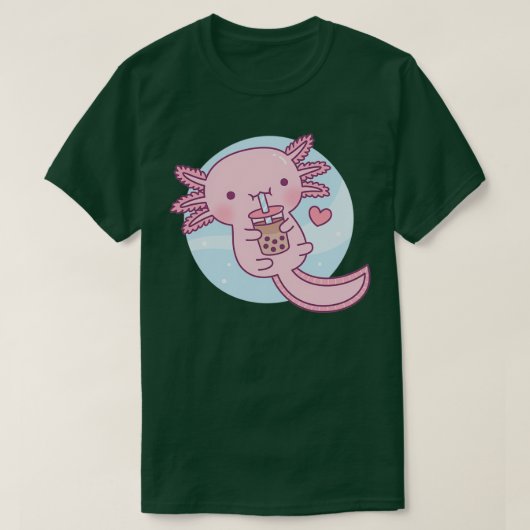 可愛いアキソロトル愛バブルティー1 Tシャツ (デザイン正面)