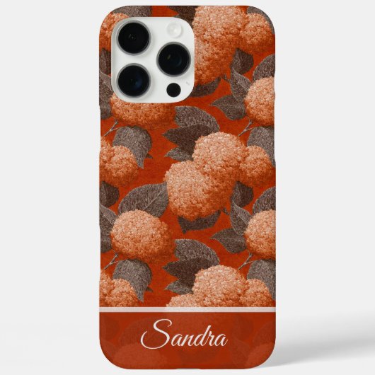可愛いアジサイの名前のiPhoneケース 女性向け Case-Mate iPhoneケース (裏面)