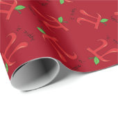 可愛いアップルパイ記号数学先生 ラッピングペーパー (ロールコーナー)