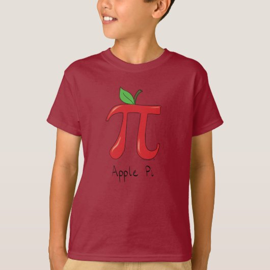 可愛いアップルパイ記号数学先生 Tシャツ (正面)