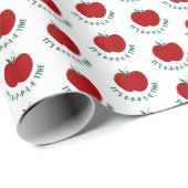 可愛いアップルラッピング紙 ラッピングペーパー (ロールコーナー)