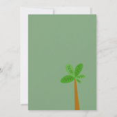 可愛いアニマルウッドランドサファリベイビーシャワー 招待状 (裏面)