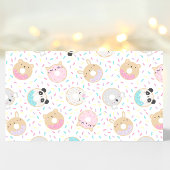 可愛いアニマルドーナツおむつラッフルチケット エンクロージャーカード