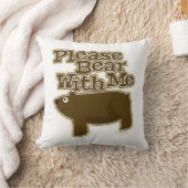 可愛いアニマルロゴおもしろい クッション (ブランケット)