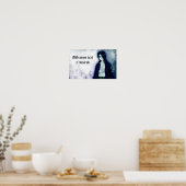 可愛いアニメのエモボーイの文字 ポスター (キッチン)