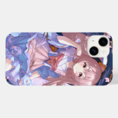 可愛いアニメの女の子(さくらんぼの下) Case-Mate iPhoneケース (裏面 (横))