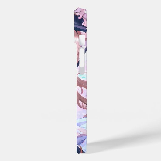 可愛いアニメの女の子(さくらんぼの下) Case-Mate iPhoneケース (裏面 / 左)