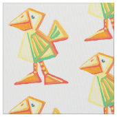 可愛いアヒルやヒック ファブリック (クローズアップ)