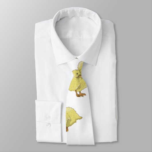 可愛いアヒル柄 ネクタイ (タイ)