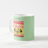 可愛いアフリカのブレイクダンスママ コーヒーマグカップ (正面左)