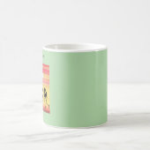 可愛いアフリカのブレイクダンスママ コーヒーマグカップ (中央)