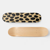 可愛いアフリカの野生動物チーテアニマルプリントパターン スケートボード (横)
