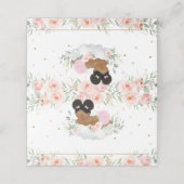 可愛いアフリカアフロープフピンクフローラシャワー誕生日 プレイスカード (外部開封)