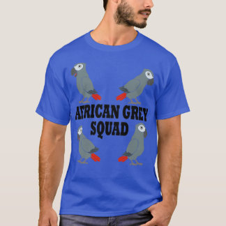 可愛いアフリカグレイのオウム分隊アイロンことわざ Tシャツ