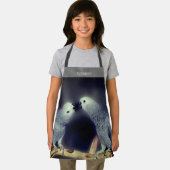 可愛いアフリカグレイキスをするパーソナライズされたパロ エプロン (インサイチュ)