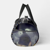 可愛いアフリカグレイキスをするパーソナライズされたパロ ダッフルバッグ (右)