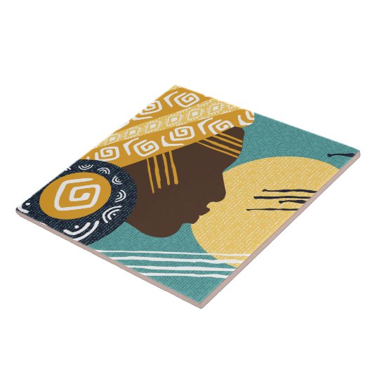 可愛いアフリカスタイル タイル (側面)