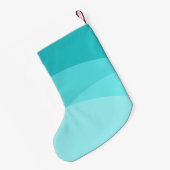 可愛いアフリカ系アメリカ人の人魚の装飾 スモールクリスマスストッキング (裏面 (吊り時))