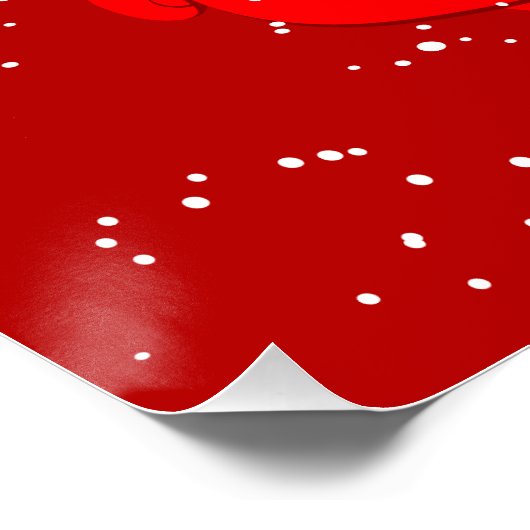 可愛いアフリカ系アメリカ人サンタクロースのクリスマス ポスター (コーナー)