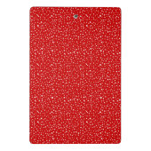 可愛いアフリカ系アメリカ人サンタクロースのクリスマス ミニクリップボード (裏面)