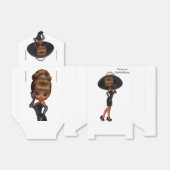 可愛いアフリカ系アメリカ人ディヴァ フェイバーボックス (折り畳みなし)