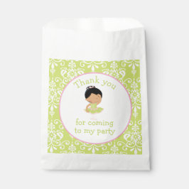 可愛いアフリカ系アメリカ人バレリーナ「行った」 フェイバーバッグ