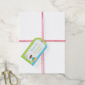 可愛いアフリカ系アメリカ人ボーイベーキング誕生日パーティー ギフトタグ (より糸付き)