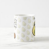 可愛いアボカドだから私たちは良いものを持つことができない コーヒーマグカップ (中央)