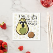 可愛いアボカドだから私たちは良いものを持つことができない スタンダードカクテルナプキン (インサイチュ)