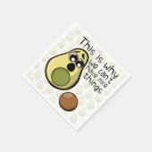可愛いアボカドだから私たちは良いものを持つことができない スタンダードカクテルナプキン (角)