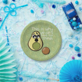 可愛いアボカドだから私たちは良いものを持つことができない ペーパープレート (パーティー)