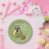 可愛いアボカドだから私たちは良いものを持つことができない ペーパープレート (パーティー)