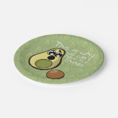 可愛いアボカドだから私たちは良いものを持つことができない ペーパープレート (アングル)