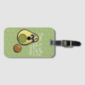 可愛いアボカドだから私たちは良いものを持つことができない ラゲッジタグ (正面横)