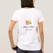 可愛いアボカドとトースト ベターマッチTシャツ Tシャツ (裏面)