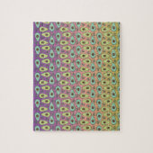 可愛いアボカドとレインボーのグラデグラデーションント ジグソーパズル (縦)