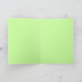 可愛いアボカド猫あいさつおもしろいきカード カード (内部)