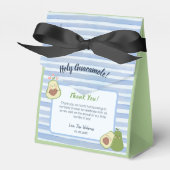 可愛いアボカド男女兼用ツインベビーシャワー フェイバーボックス (正面サイド)