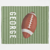 可愛いアメリカンフットボール少年たち フリースブランケット (正面(横))