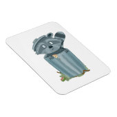 「可愛いアライグマとゴミよくはしゃぐ- Animal Art Pri マグネット (右側)