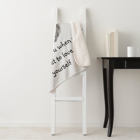 可愛いアライグマのアニマルアートが大好き シェルパブランケット (インサイチュ)