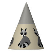 可愛いアライグマのグラフィックス パーティーハット (左)