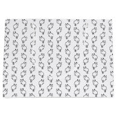 可愛いアライグマのパタカスタムーン背景色 ラージペーパーバッグ (正面)